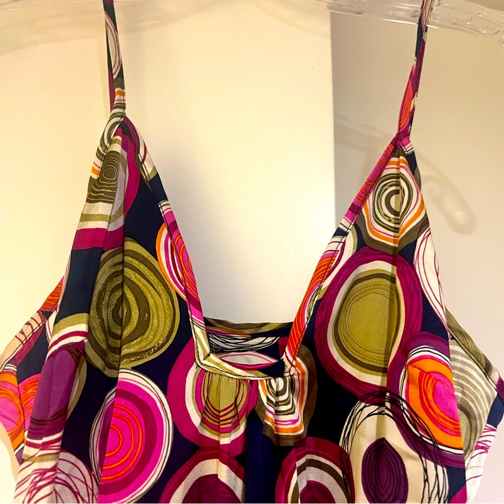 Y2K Silk polka dot Tank dress